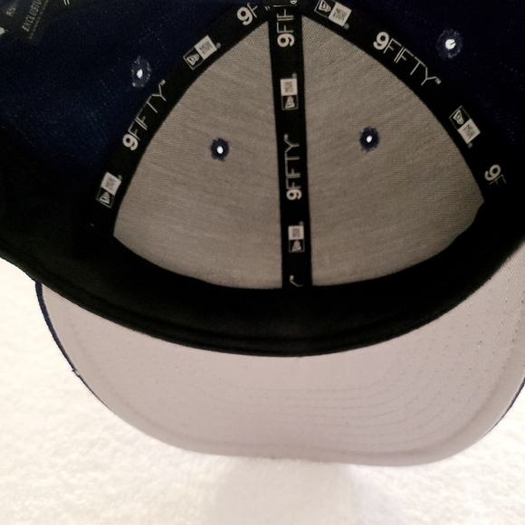 Vintage Los Angeles Dodgers New Era Blue Snapback Hat 9Fifty World Series Champs - Picture 6 of 9